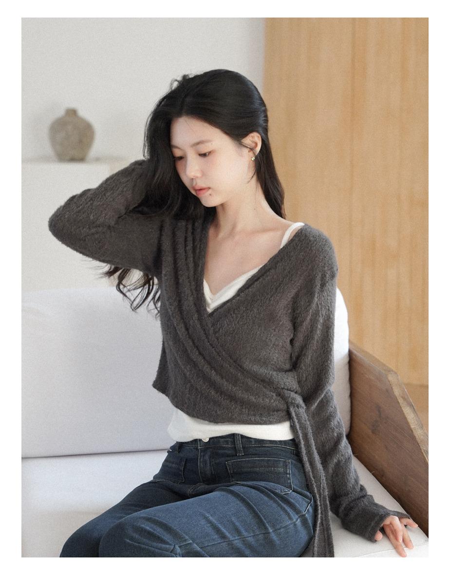 [5일소요] 에이블 랩 가디건 [차콜그레이]