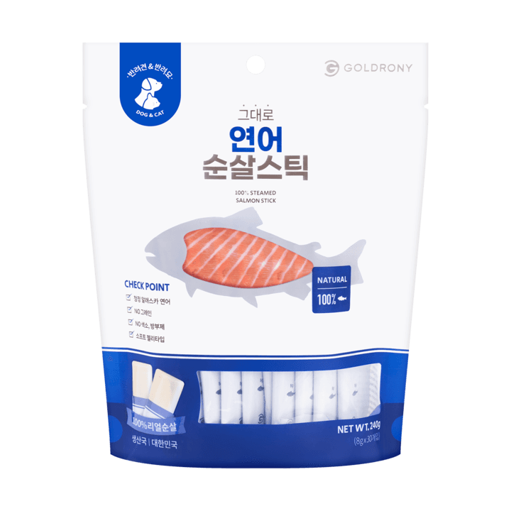 골드로니 그대로 순살스틱 연어 30개입