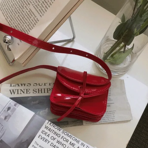 [끈길이조절o] 리본 미니크로스백 미니숄더백 리본백 카드지갑