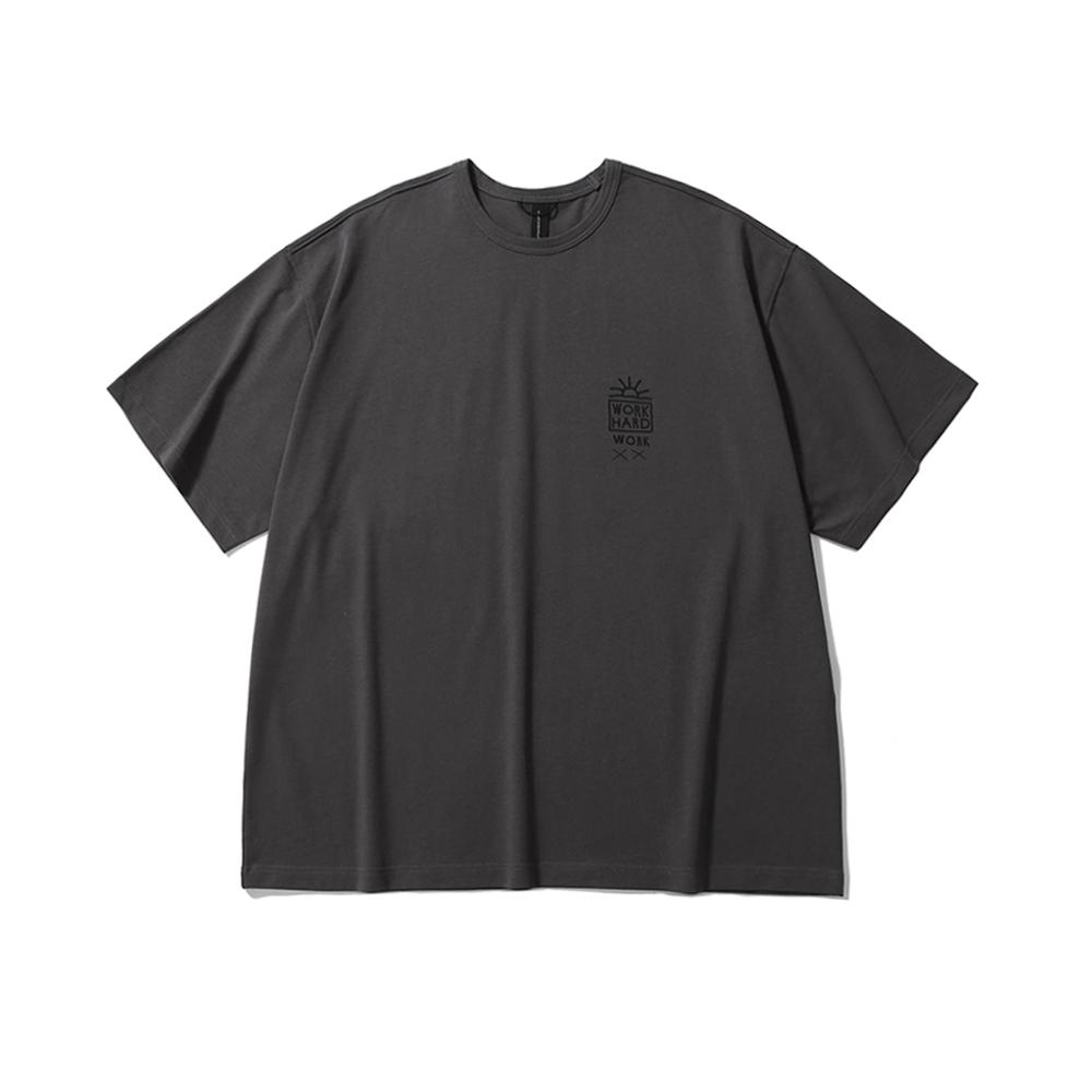 [SS25] WORK HARD H/S TEE / CHARCOAL