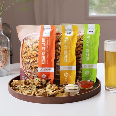 바삭한 황태칩 스파이시/갈릭버터/치즈 6봉지