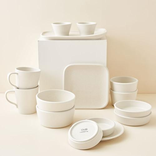 오브 솔트베이지 2인 식기 홈세트 A형