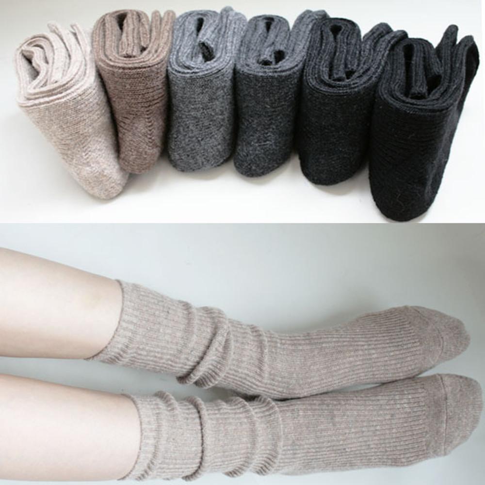 골지 니트 롱양말 겨울 socks