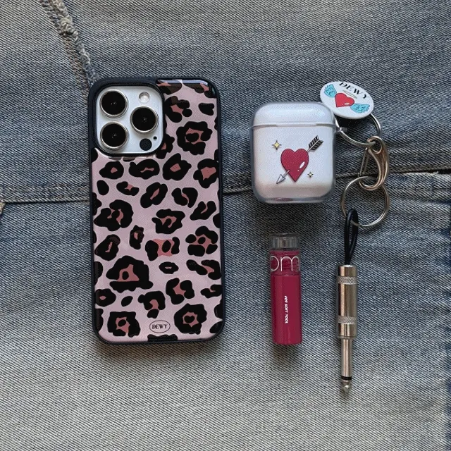 [듀이]범퍼 폰케이스 - Pink leopard phone case