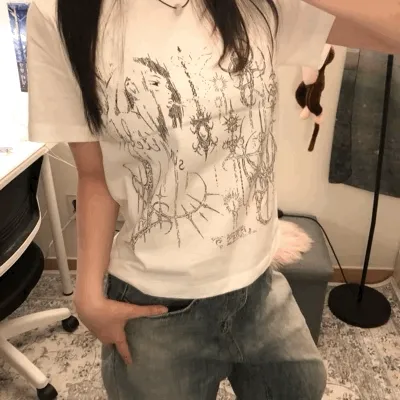 tattoo short-sleeve 3color