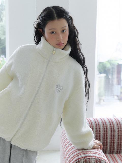 [서지수 PICK] 하트 테디 부클 점퍼_D254MSJ123