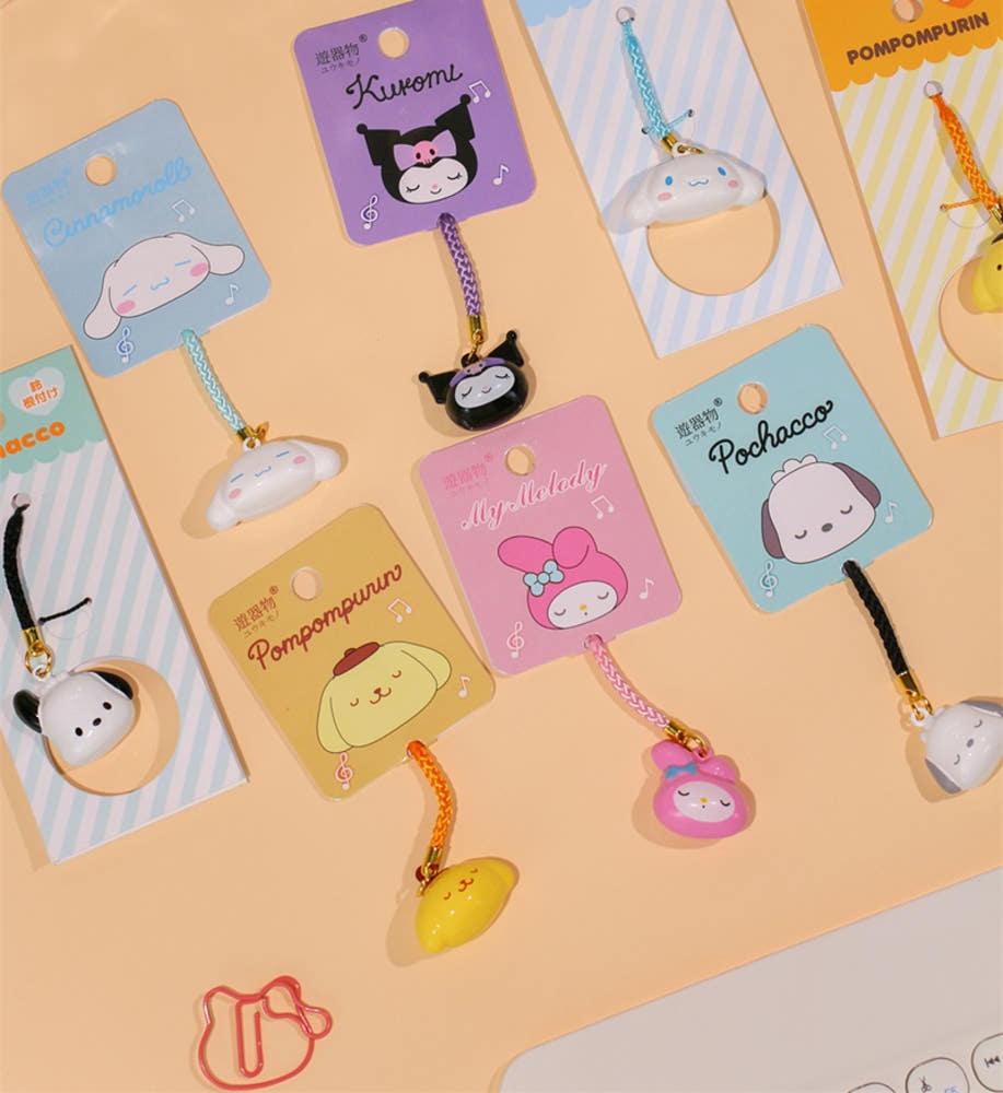 산리오 핸드폰고리 방울 키링 가방고리 쿠로미