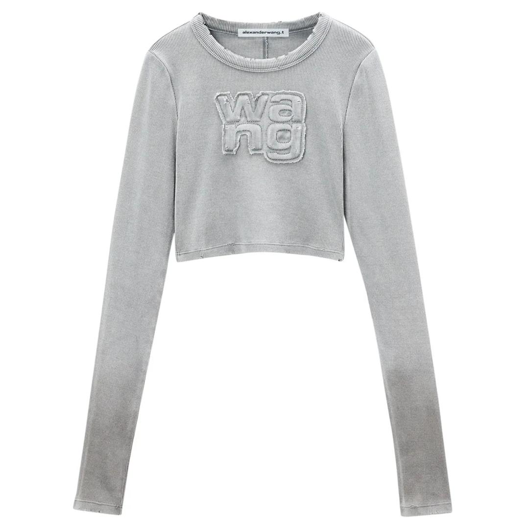 디스트레스드 엣지 롱슬리브 티