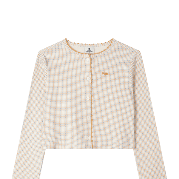 W) CHECK SUN CARDIGAN