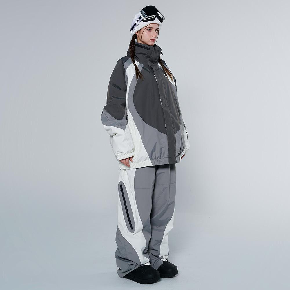 돌아우터웨어 2425 DOLL X DUMDIDUM ALTA SET GRAY 스노우보드복 자켓 팬츠 세트