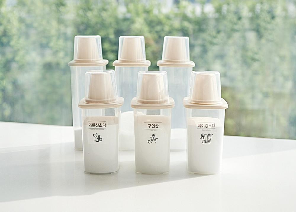 제오닉 세제통 구연산 베이킹소다 가루 소분 리필 용기 통