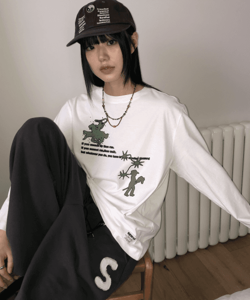 오버핏 Run Rorse 긴팔티