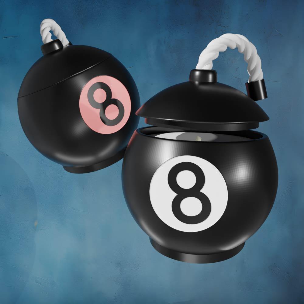 "Magic 8-ball\" Candle