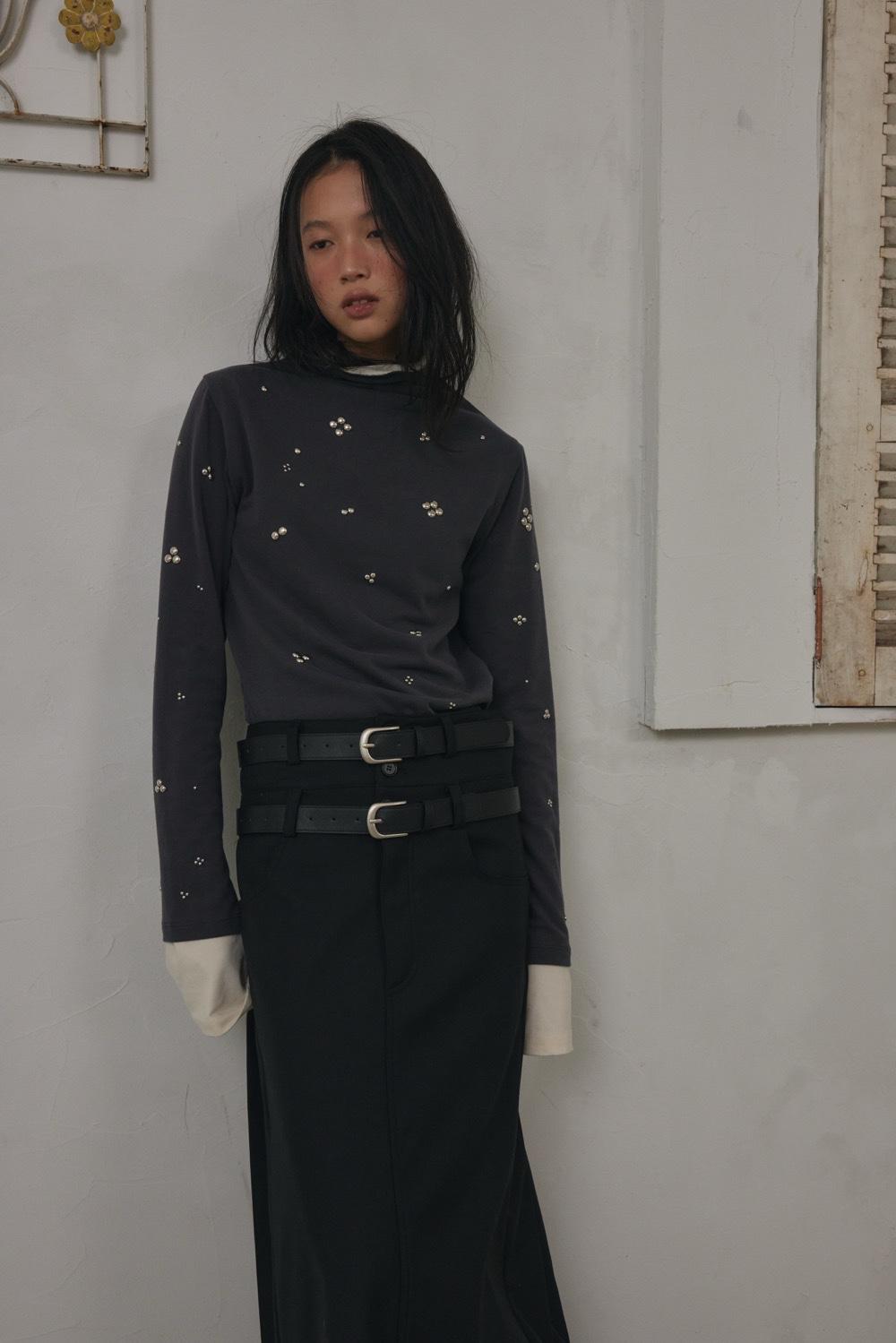 [11/10예약배송]_Spot Legacy High neck T-Shirt / Darkgray