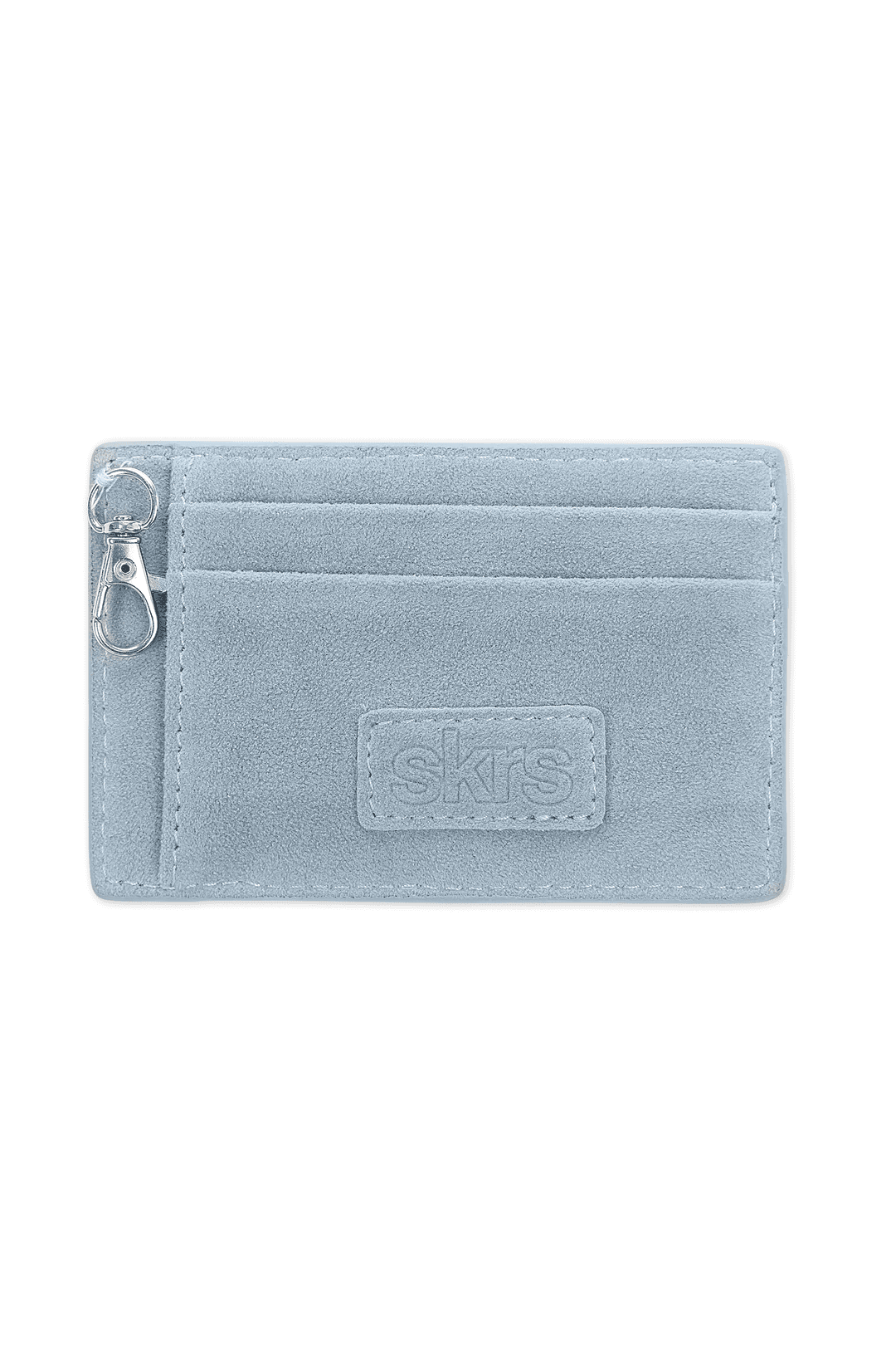 Martha Faux Suede Cardholder in Blue - Blue