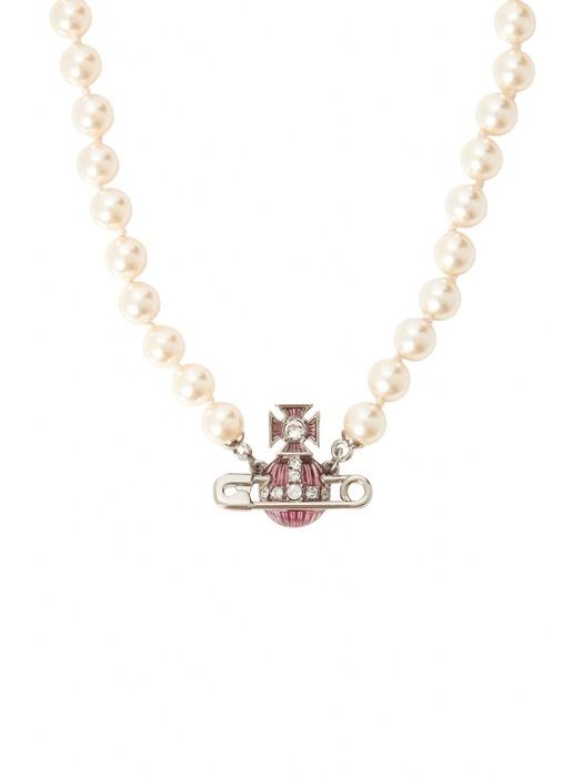 VIVIENNE WESTWOOD 비비안웨스트우드 키티 펄 여성 목걸이 6301011O 02P638