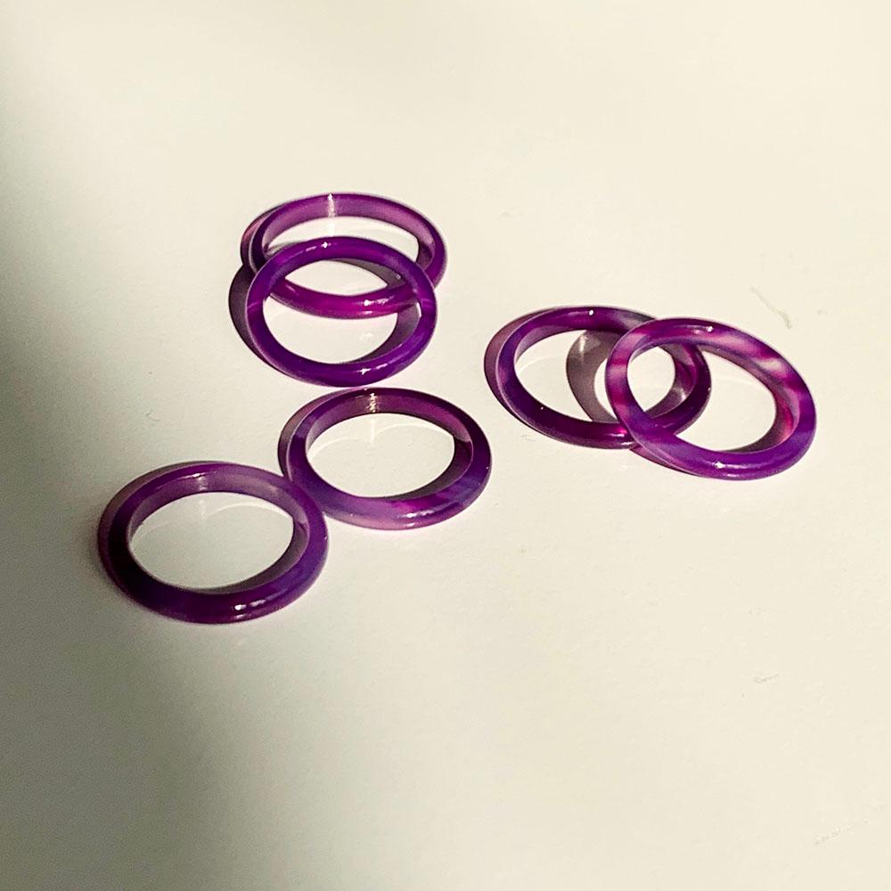 [2차재입고]Mano Ring (Purple/S)