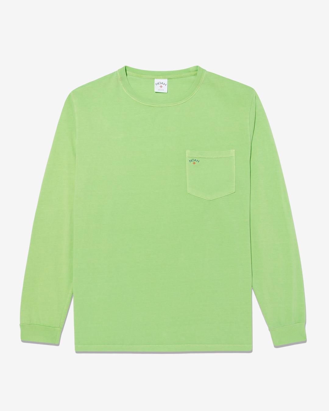 Long Sleeve Core Logo Pocket Tee - Jasmine Green / S