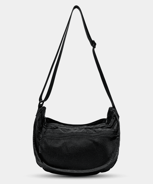 MESH COVER CROSS BAG BLACK