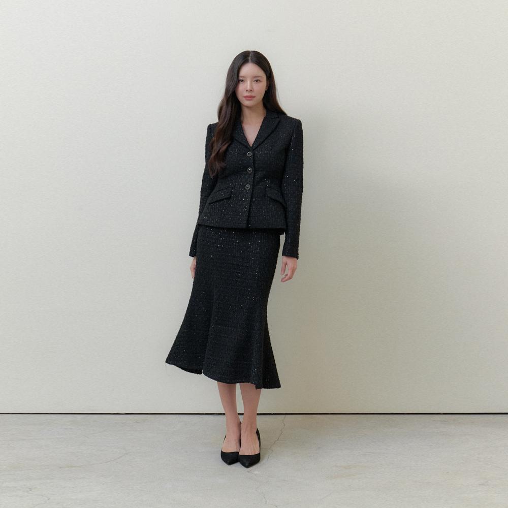 Tweed Signature Mermaid Skirt / Black(2color)