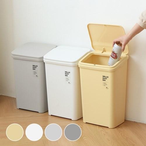 부드럽게 열리는 원터치 휴지통 20L