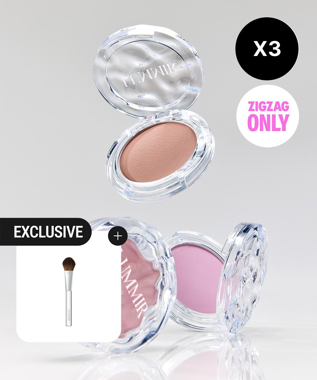 루미르 [NEW🍑][3SET/브러쉬 증정]에어 플러피 블러셔 트리오(6colors)✨ONLY ZIGZAG✨