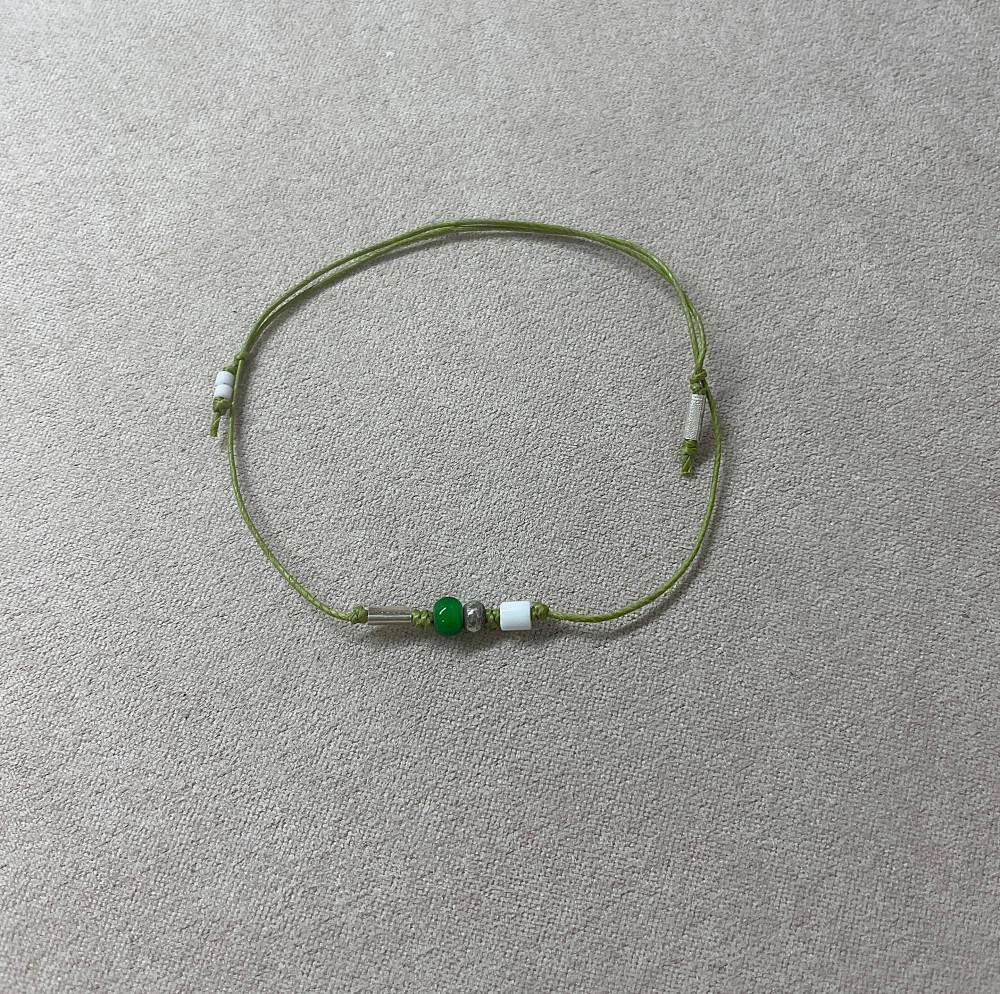 Liritblus Vintage Thread Bracelet Olive Green