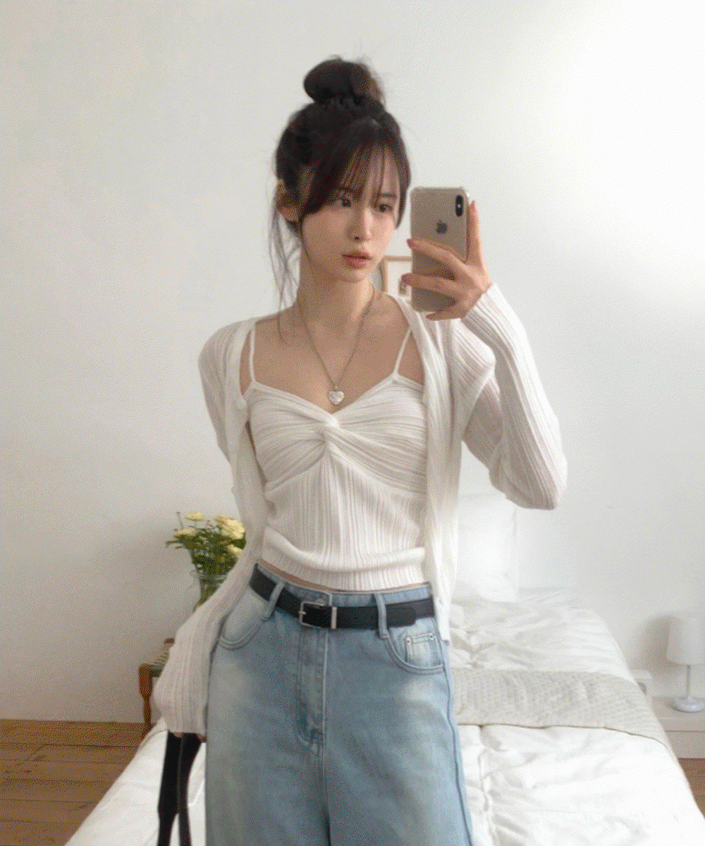 소프니 나시 가디건 Set ( 6color )
