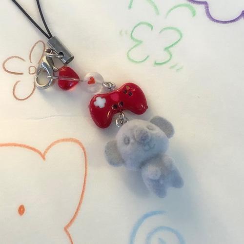 뽀송한 게임 중독 코알라 키링