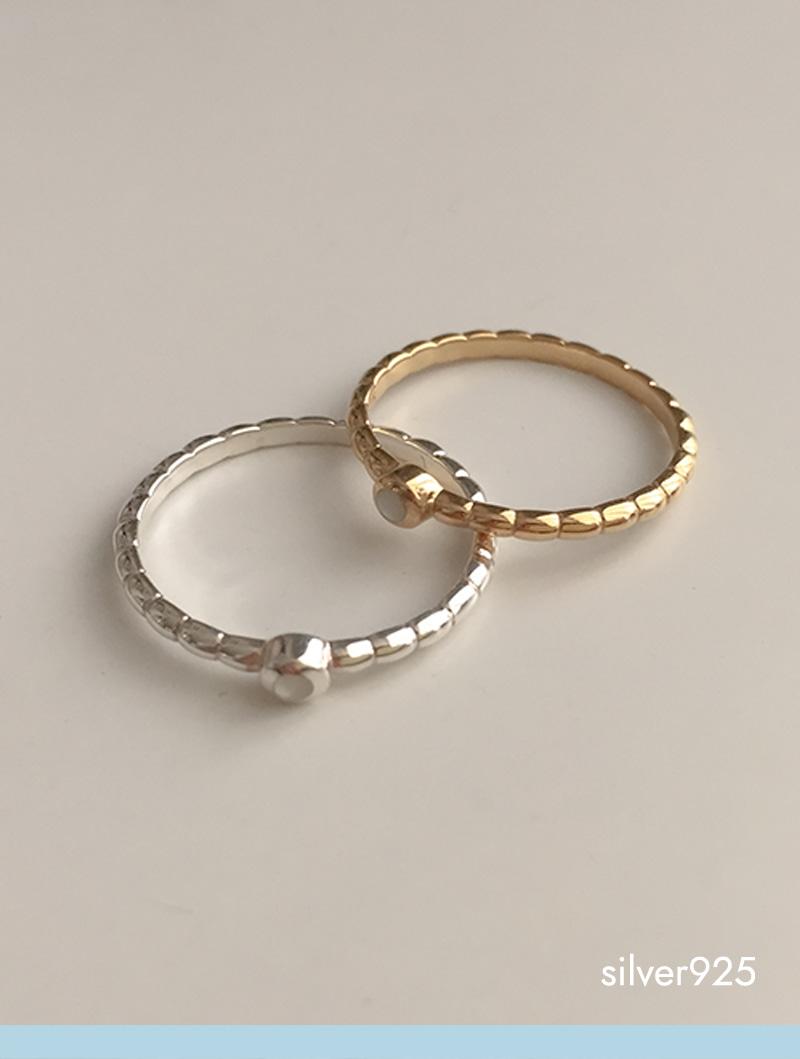 tiny shell ring (silver925)