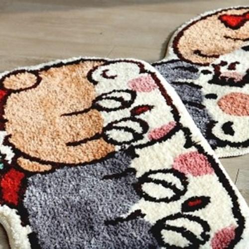 쟈근콩 짱큰콩 귀염뽀짝 발매트