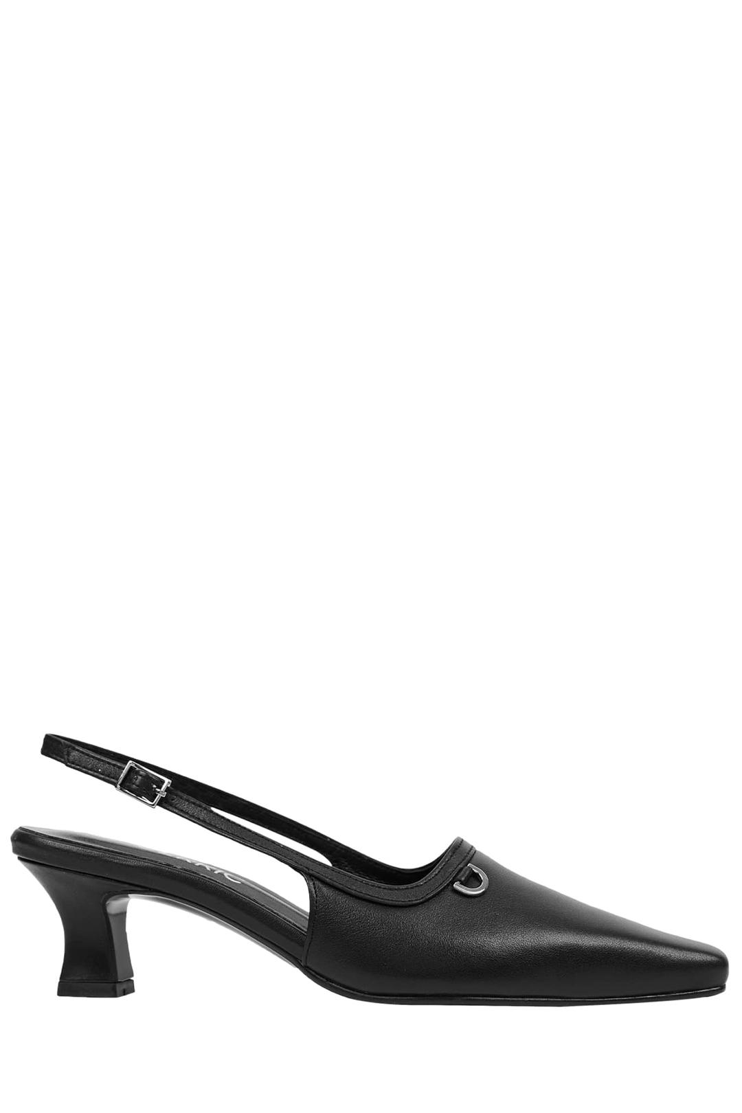 SQUARE TOE POINT SLINGBACK / BLACK