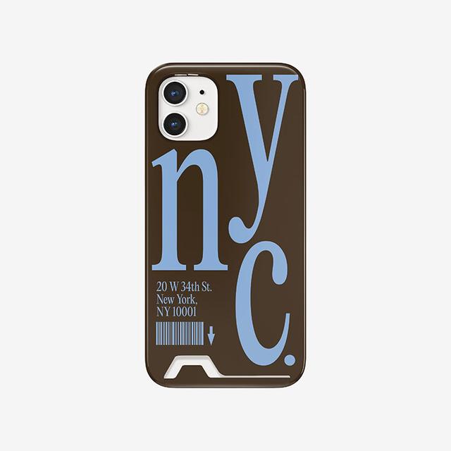 NYC phone case (brown)