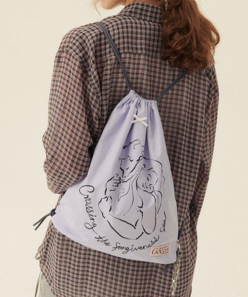 CROSSING THE FORGIVENESS SEA STRING BAG 스트링백 짐색