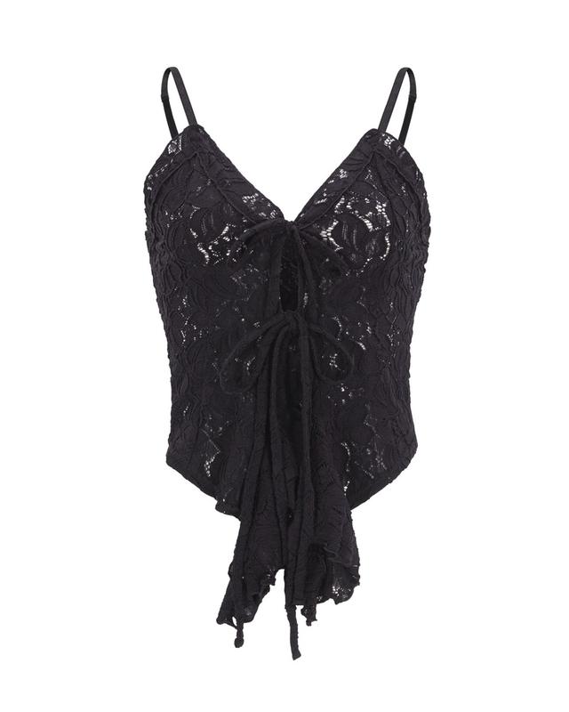 CS LACE BUSTIER- 023(BLACK)