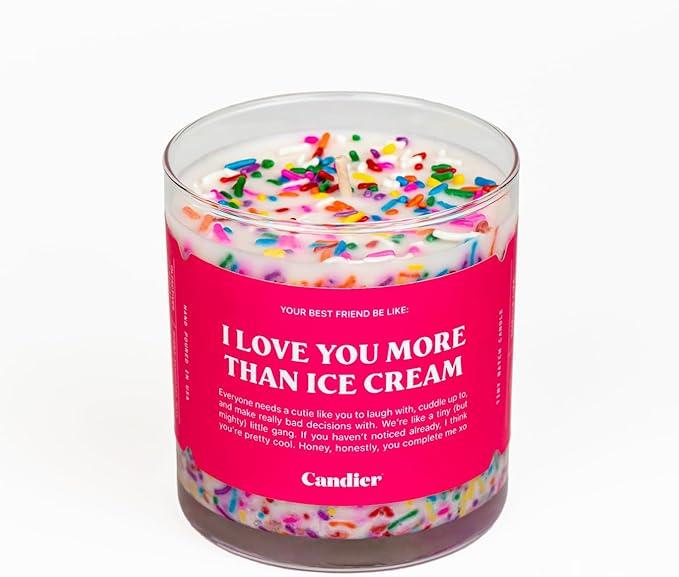Love You More Than Ice Cream Candle
