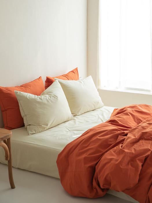 프렌들리 코튼 베딩_deep orange