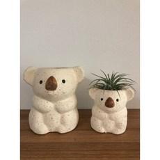 미니화분 플랜테리어 작은 다육 선인장 동물모양 코알라 화분 주방화분 책상식물
