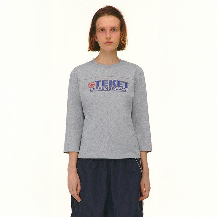 Horseshoe L/S Tee Melange Gray