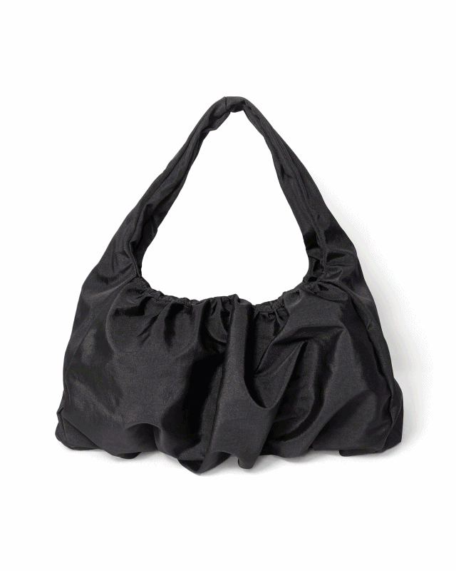 셔링 나일론 에코 숄더백