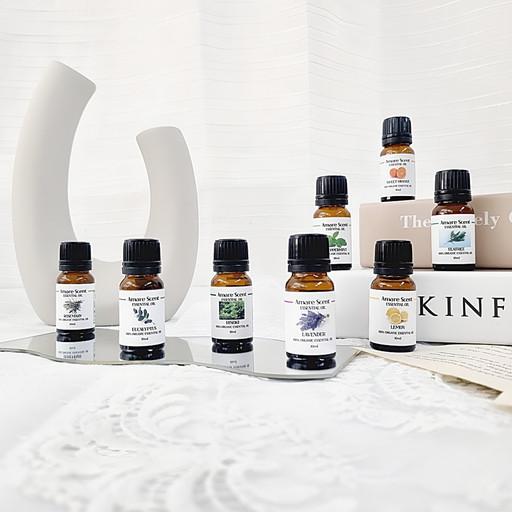 1+1 100%유기농 천연 에센셜 아로마 오일 10ml