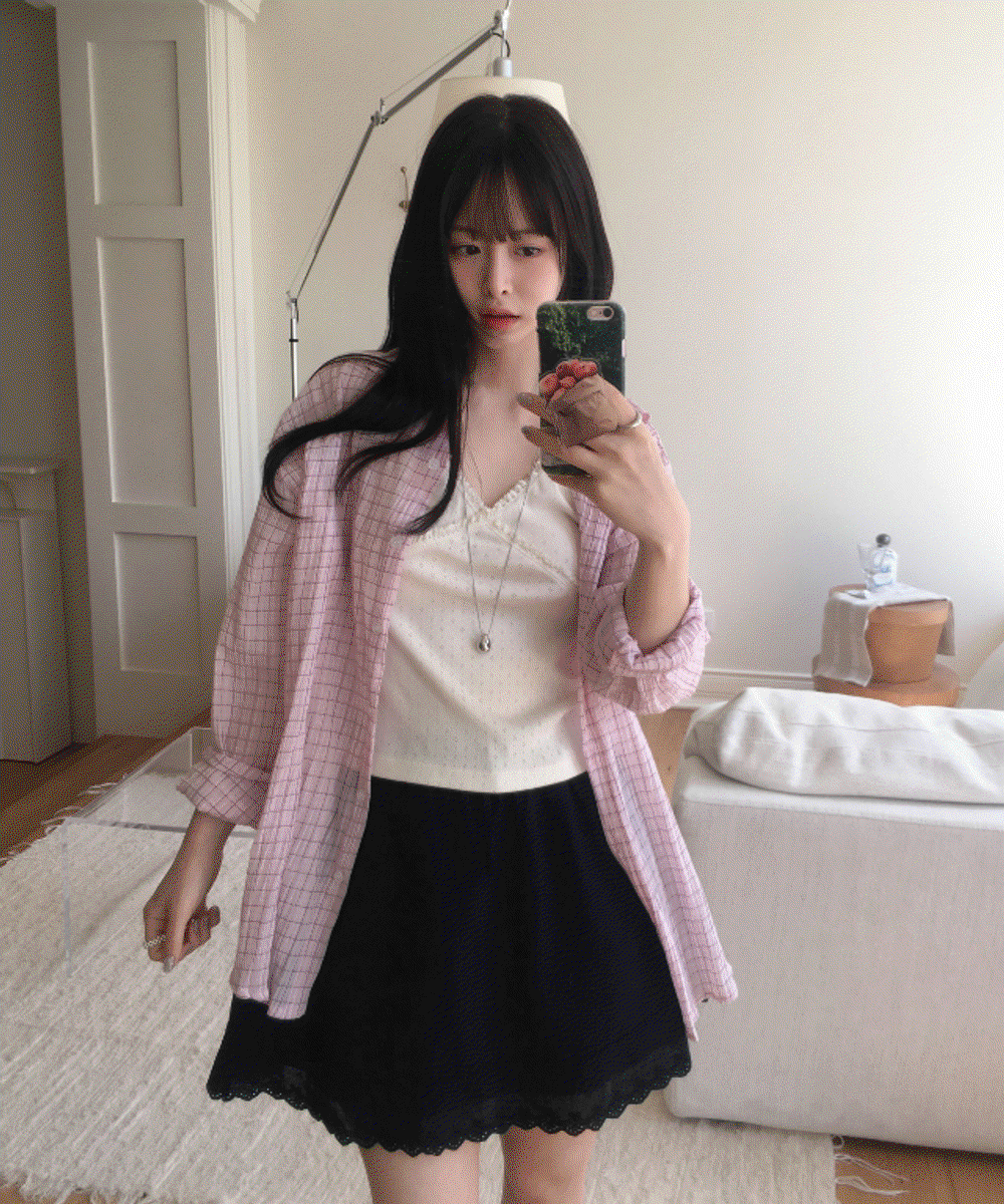 러쉬 체크 셔츠 ( 2color )