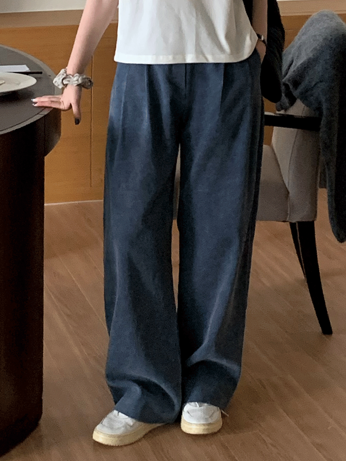 peak corduroy pintuck pants (3color)