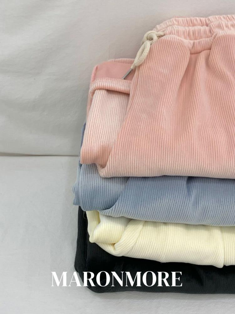 속기모 밍크 코듀로이 트레이닝 팬츠 (4 color)