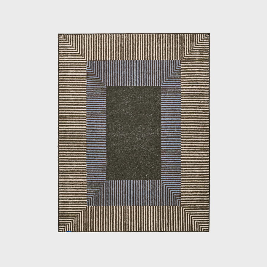 BR 스트라이프 보더 러그 2Sizes