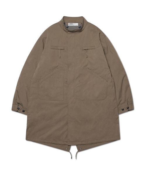 PATCHED EMBLEM PARKA - WASHED BROWN