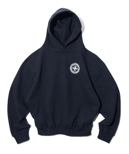 Circle Logo Oversized Hoodie (NAVY)
