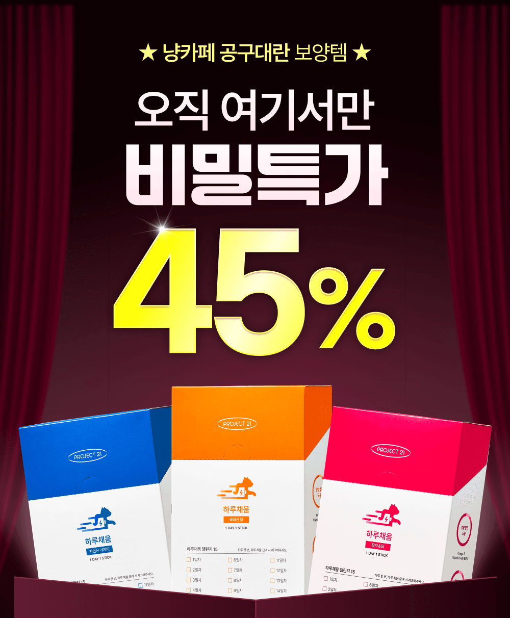 ★선착순 100명★ 품절대란! 고양이 전문 수의사 개발 하루채움 비밀특가