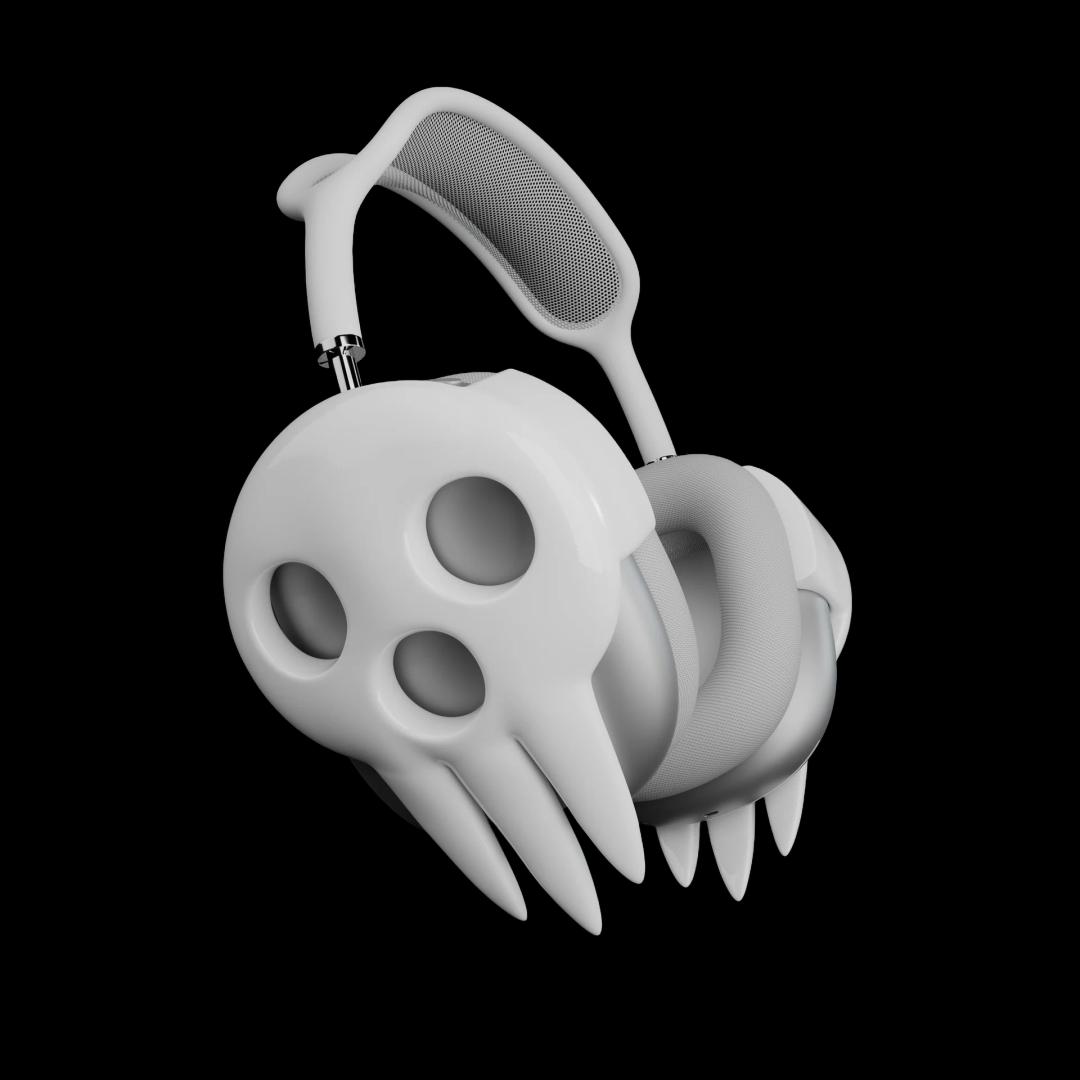 DEATH SKULL AirPods Max attachments