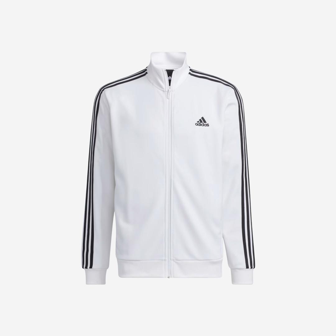 Adidas 3S Regular Fit Double Knit Track Top White - KR Sizing